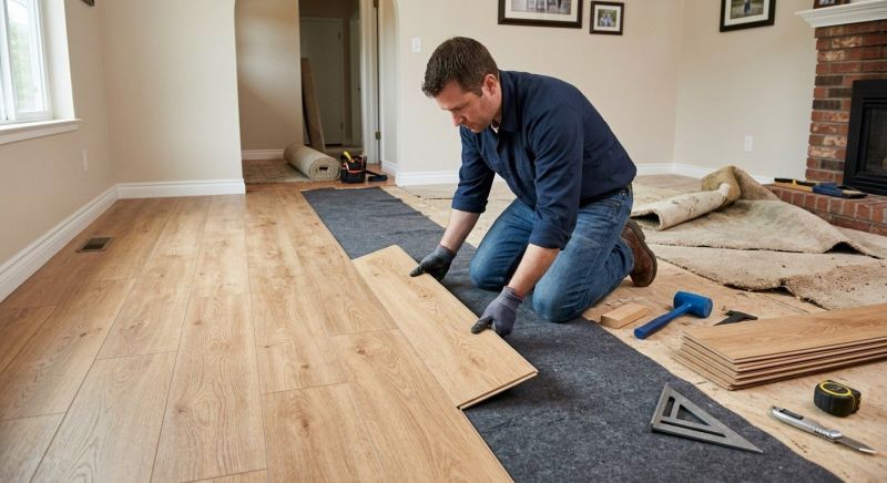 Laminate Floor Remodeling in Colchester, CT