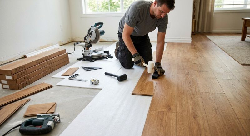 Laminate Floor Replacement in Glastonbury, CT
