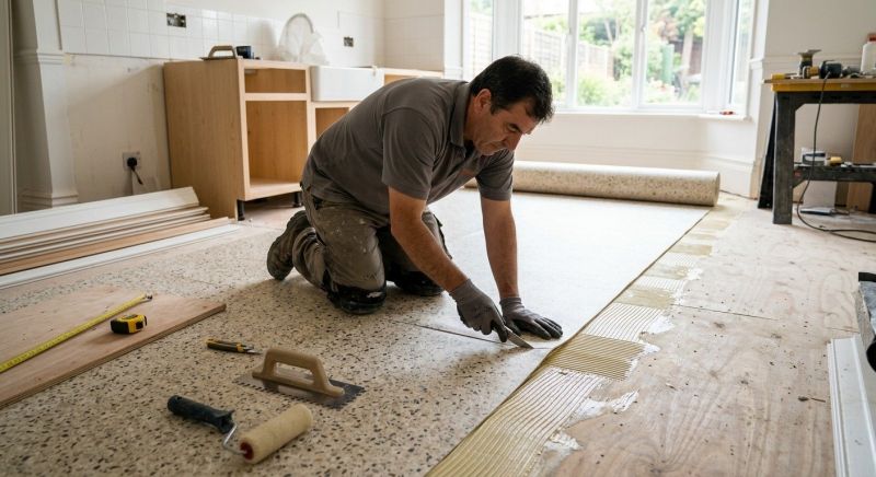 Linoleum Floor Installation in Higganum, CT