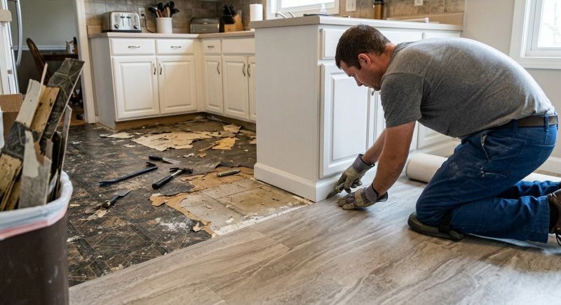 Linoleum Floor Installation in Higganum, CT
