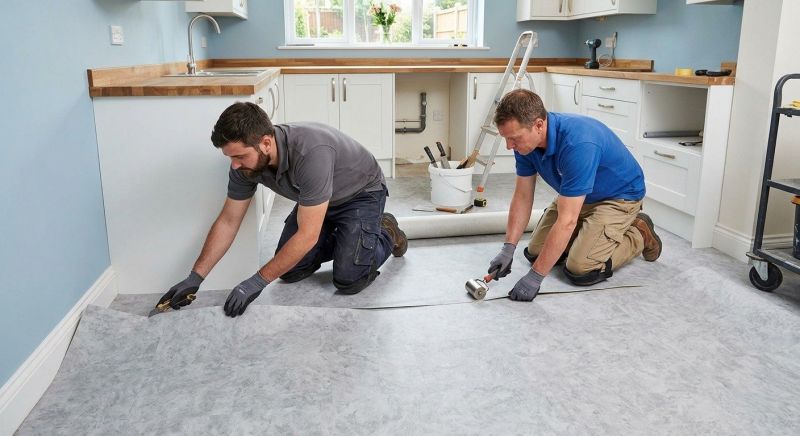 Sheet Linoleum Installation in Colchester, CT
