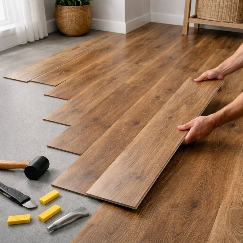Vinyl Plank Floor Installation in Colchester, CT